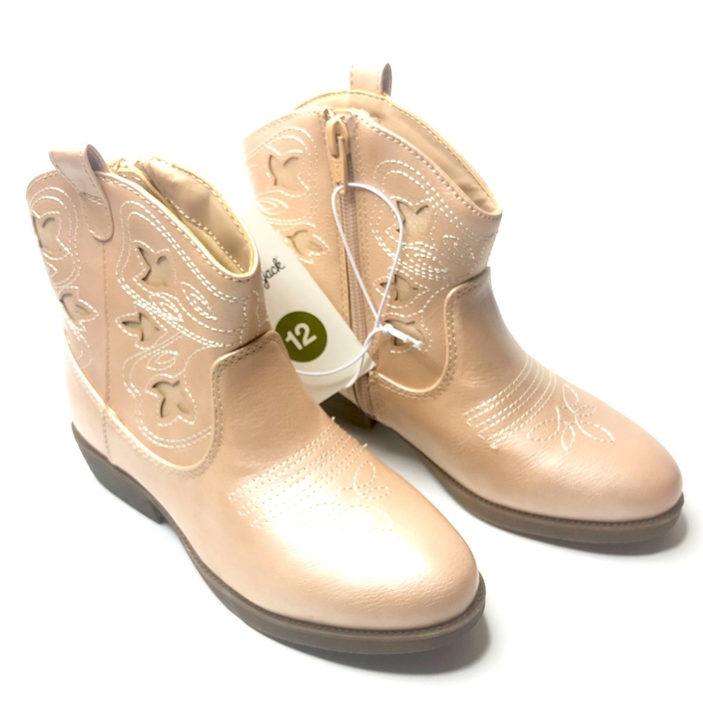 Rosegold Cowgirl Boots Toddler Girl SZ 12